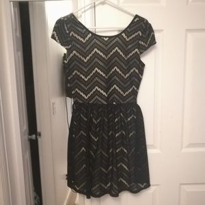 Black and Tan Bow dress